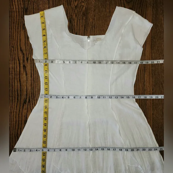 Linda Lundström Sheer Layered Dress White M - Picture 11 of 11